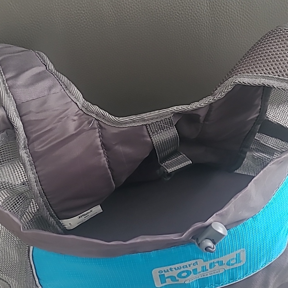 Outward Hound Gray and Blue Dog Carrier - Picture 3 of 5